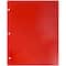 JAM Paper Laminated 2-Pocket Glossy 3-Hole Punch School Folders, 6ct.